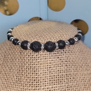 Classic Black Aromatherapy Bracelet